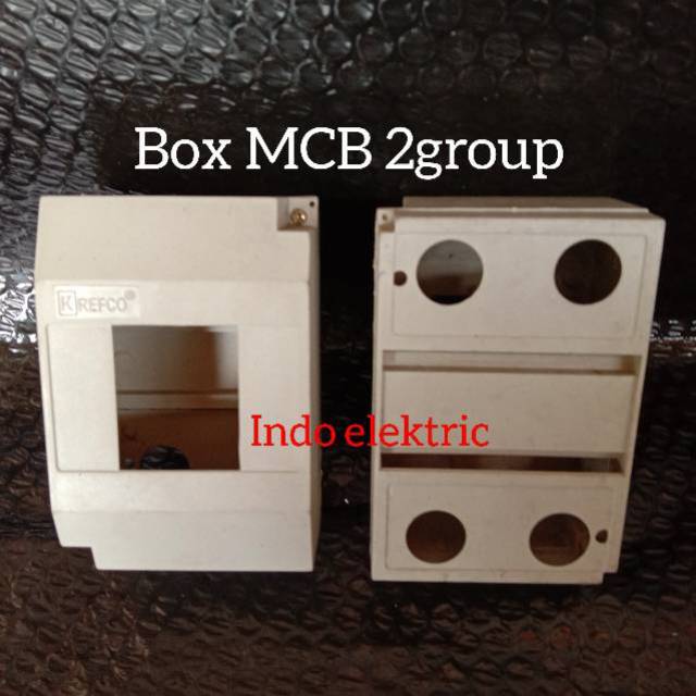 BOX MCB TEMPAT MCB 2 GROUP 2 PHASE PUTIH