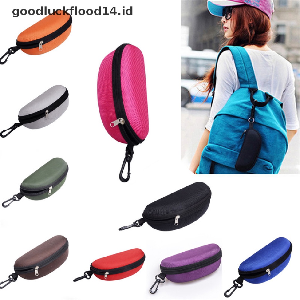 [OOID] Zipper Eye Glasses Sunglasses Hard Case Protector Glasses Holder NEW Portable ID