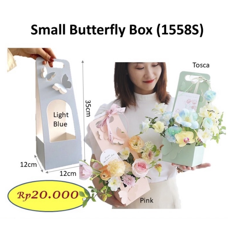 

Small Butterfly Box 1558S Bloombox Box Bunga Flower Box Kotak Bunga Box Unik