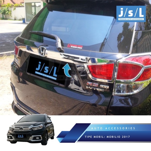 MOBILIO TRUNKLID COVER BELAKANG CROME / LIST PINTU BELAKANG