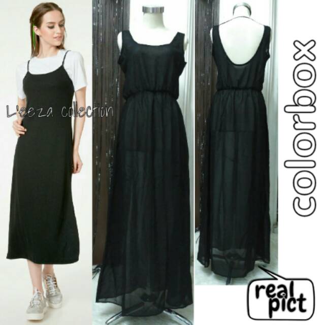 Dress chiffon branded COLORBOX