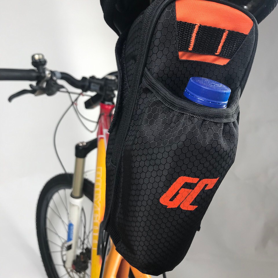 Tas Sepeda Lipat Sadel Botol bahan Cordura Great Cycle Orange TBGC