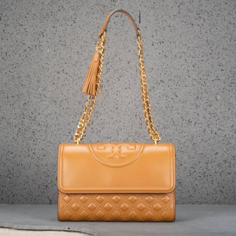 Tas tory burch fleming convertible medium kobicha asli