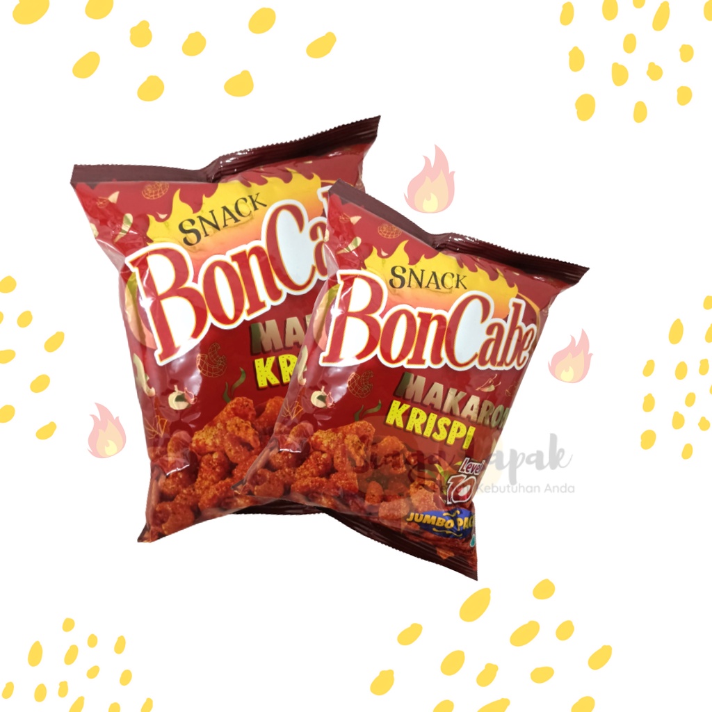 Makaroni Bon Cabe Jumbo Lv 10 - Snack Maccaroni Pedas 150gr