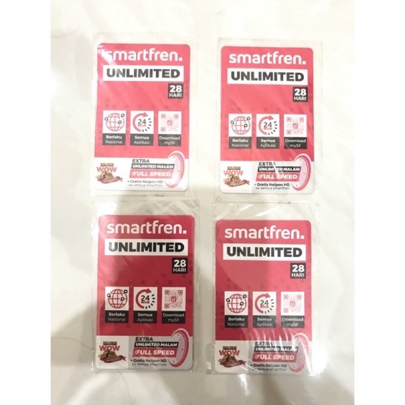Voucher Smartfren data UNLIMITED LITE FUP 500MB 28hari & Unlimited 1Gb+1Gb 28hr