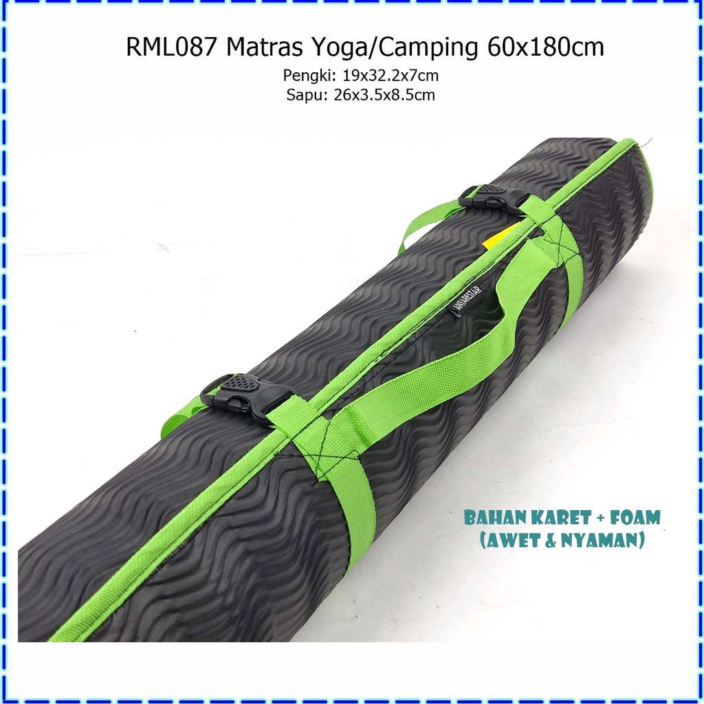 RML087 Matras Yoga/Yoga Mat/Matras Camping 60x180cm