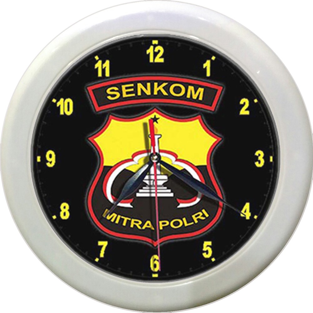 JAM DINDING SENKOM MITRA POLISI   (DIAMETER 30CM)