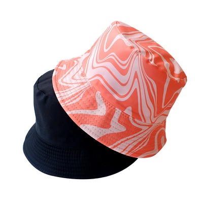 Topi Nelayan Korean Fashion Hat Summer Hat Visor Fisherman Hat  Youth Hip Hop Tide Card Unisex Bucket Hat Cotton Graffiti Beach Hat