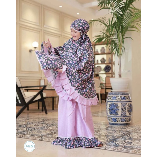 Afsheenastore Mukena Anak Aster Prayer Set By Cutepie / Bisa Couple