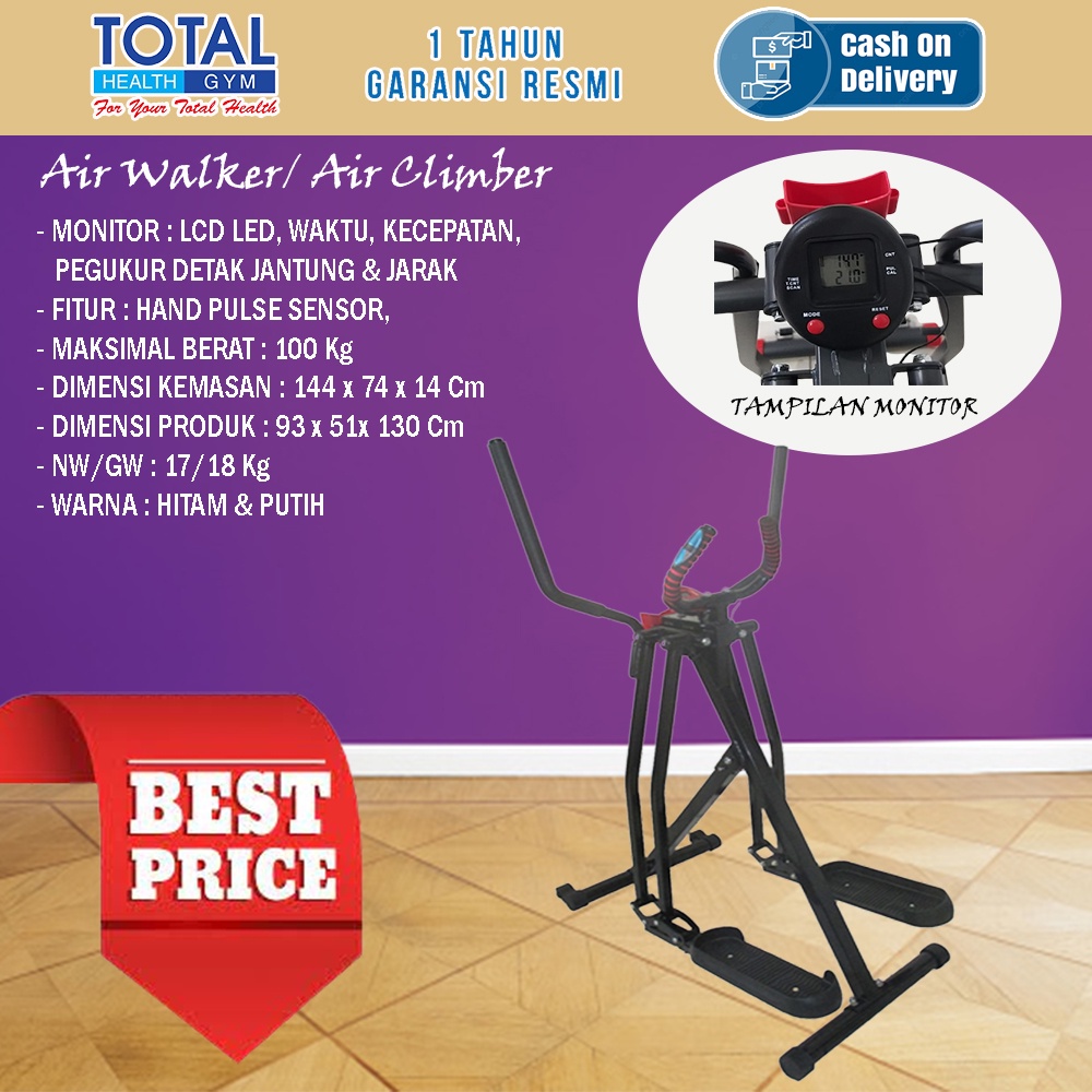 SALE Alat fitness new air walker TOTAL FITNESS