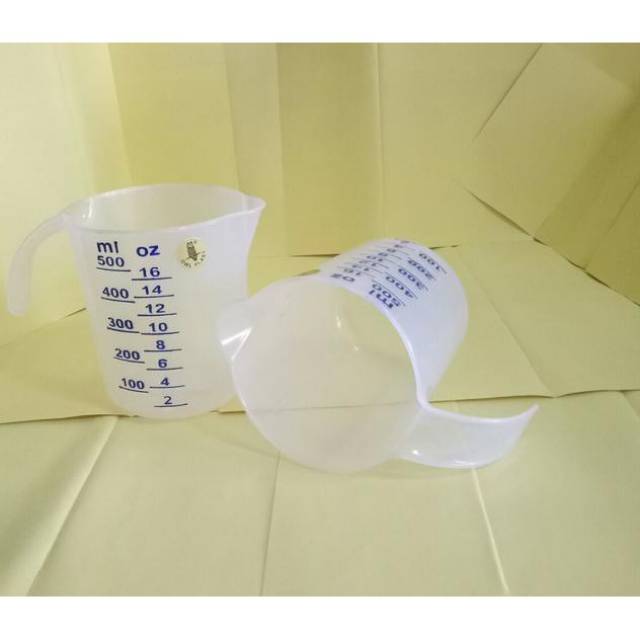 Cangkir takar air cairan gelas takaran wadah penakar