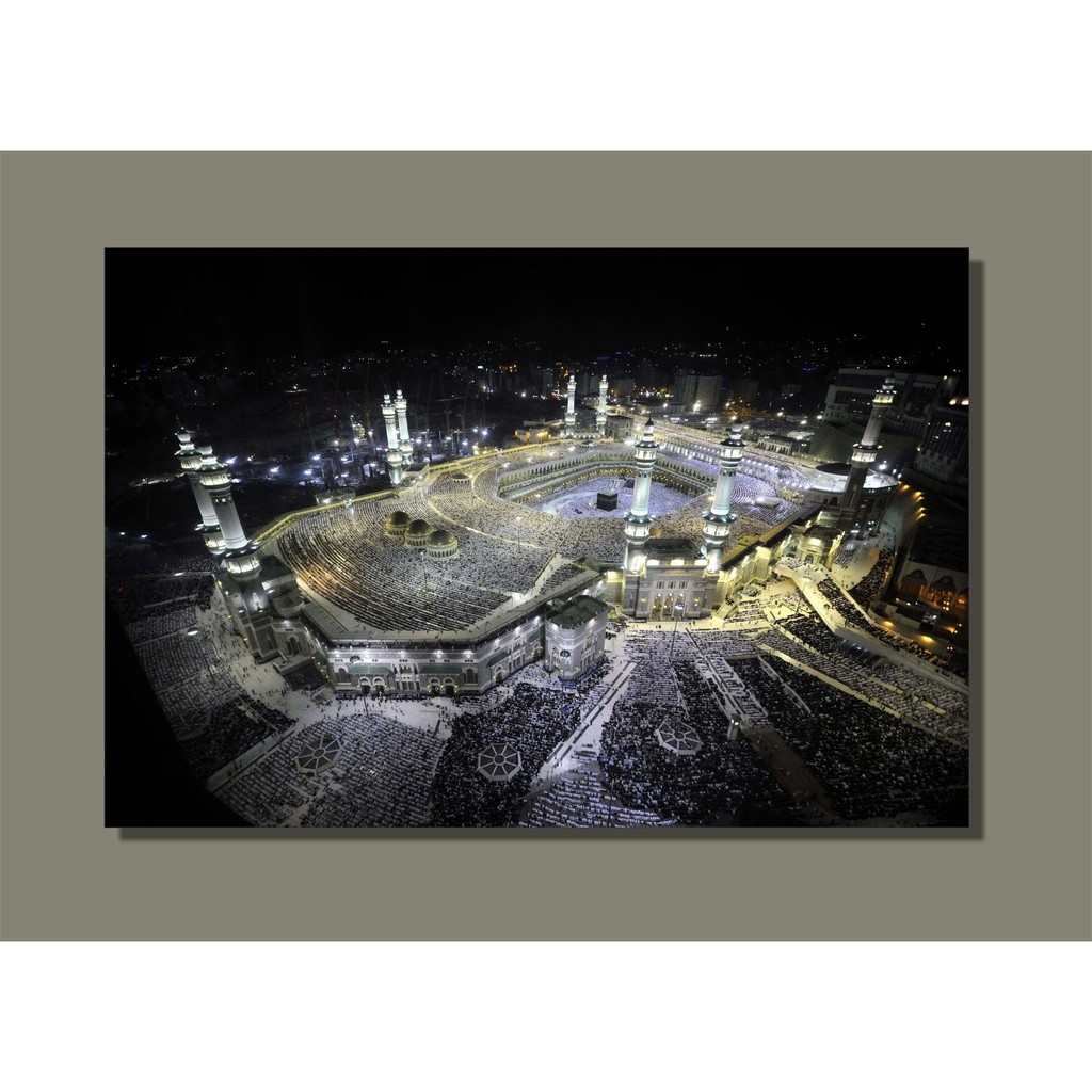 Pajangan dinding foto kabah masjidil haram