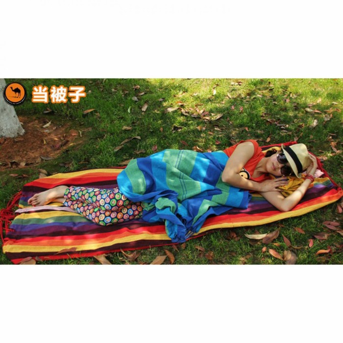 Double Thick Ayunan Canvas Hammock / Tempat Tidur Gantungan Di Pohon