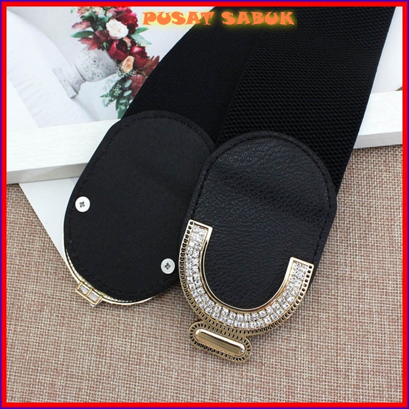 Gesper Cewek Ikat Pinggang Sabuk Wanita Belt Fashion Korea Karet obi Import Gold Oby Murah Baru cm