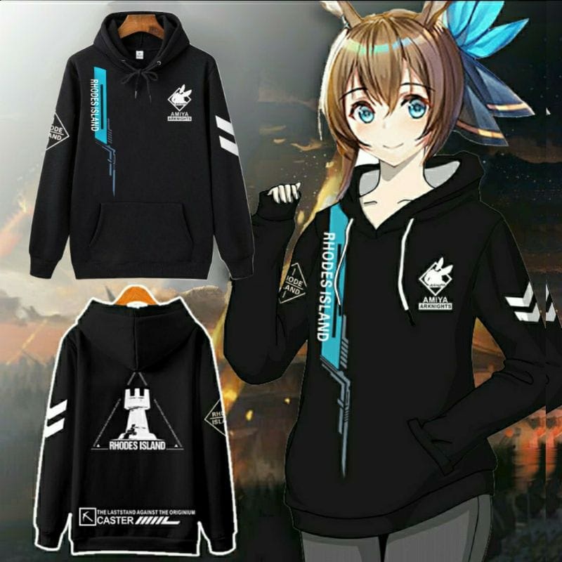 Jaket Hoodie Arknights Amiya Rhodes Island