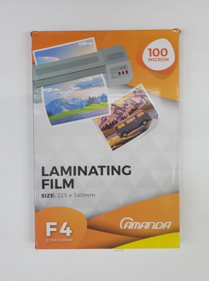 

PLASTIK LAMINATING AMANDA F4 100micron (100sheet)
