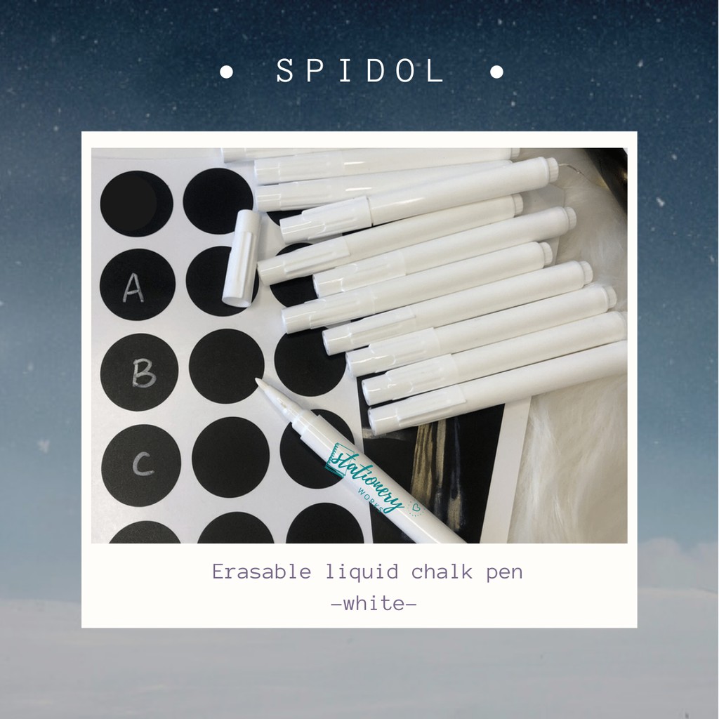 

Spidol putih - erasable liquid chalk pen