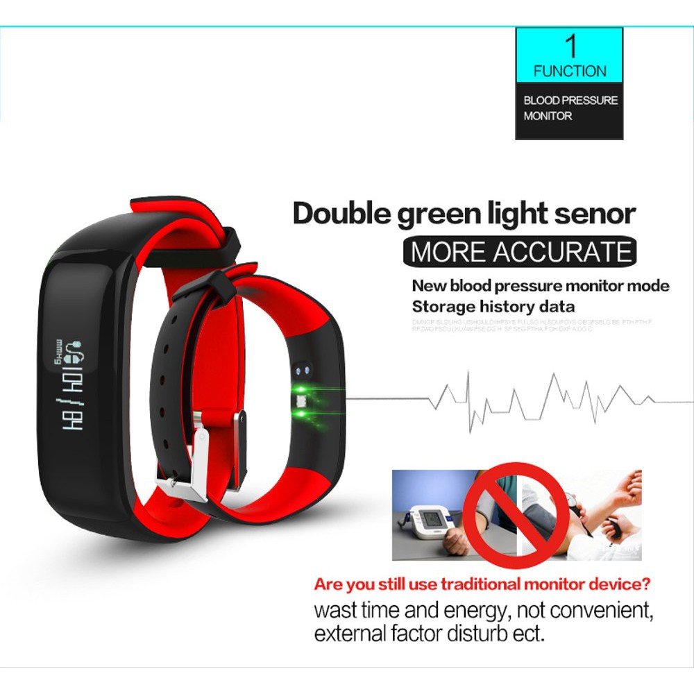 Cognos F1 Smartband Heart Rate Blood Pressure Wristband Smart Watch Smart Band S