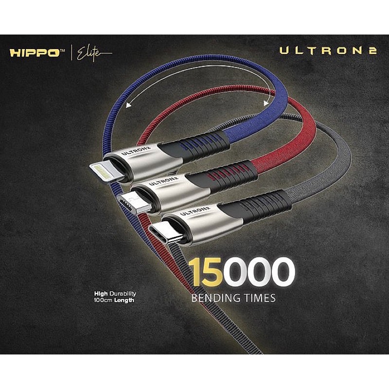 Hippo Kabel Data Ultron 2 100CM Micro/Type C