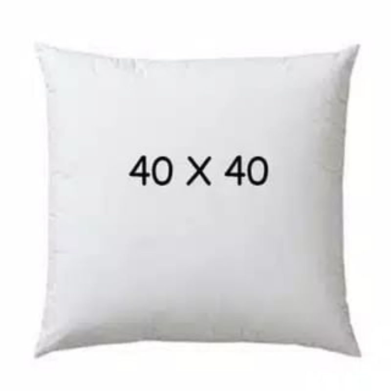 Bantal sofa putih 40x40