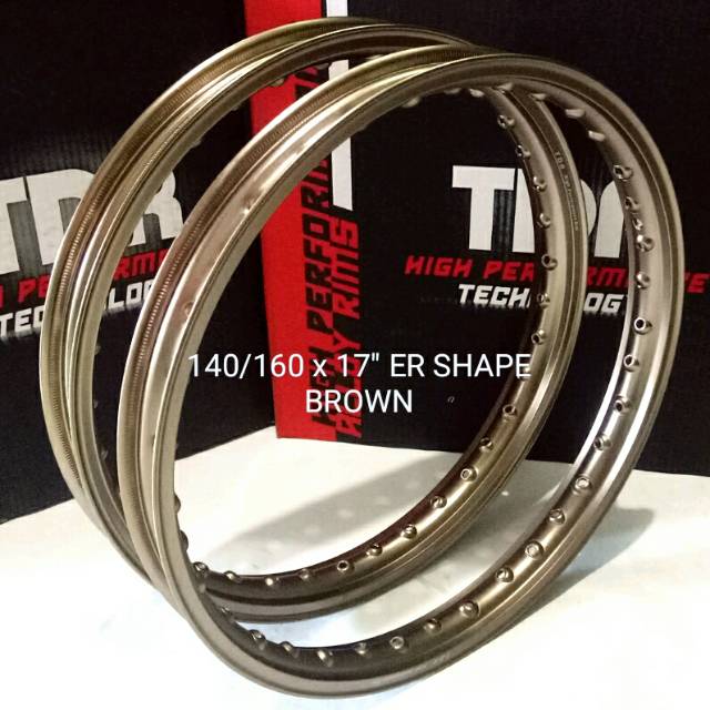 Velg TDR 140 160 Ring 17 ER shape Titanium brown