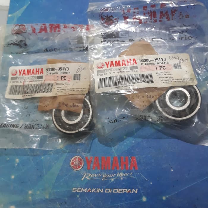 (100% Original ) BEARING LAHER RODA DEPAN (6301-6301)1SET: 2 PCS VIXION NVA/ NVL BARU Keren Bos
