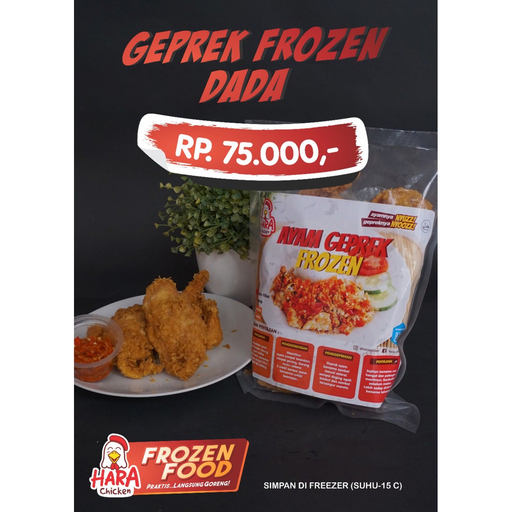 

Ayam Geprek Dada Fillet 1000Gram