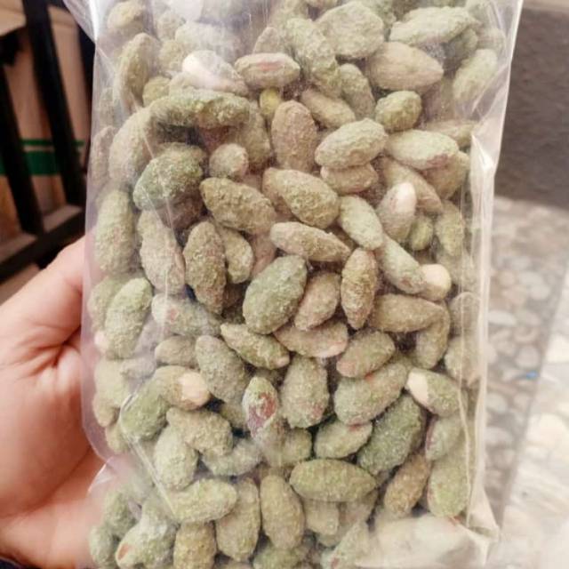 

Almond rasa rumput laut dan barbeque