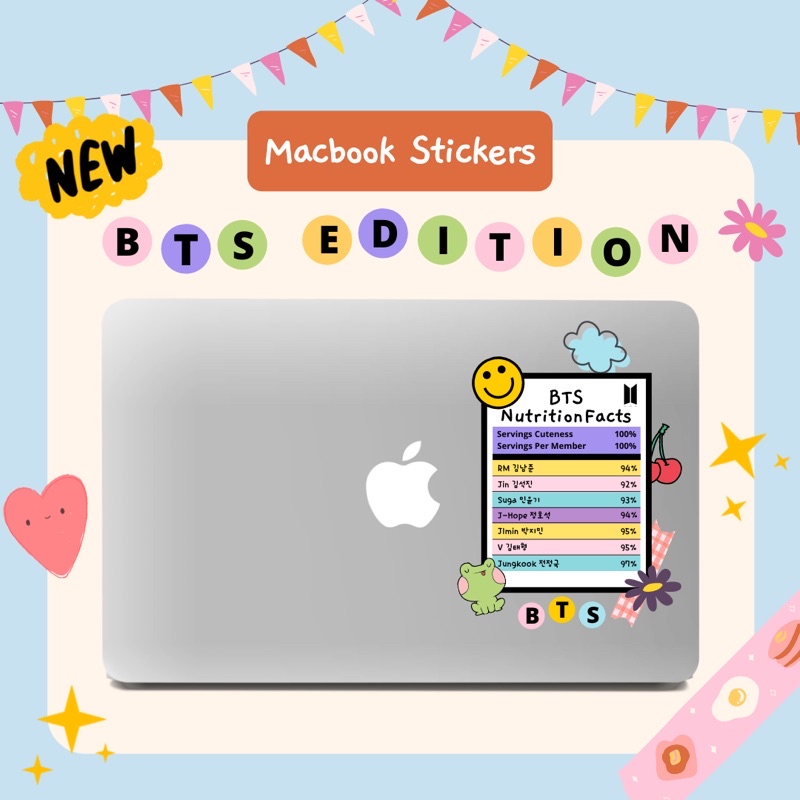 BTS LAPTOP / MACBOOK STICKER ✨