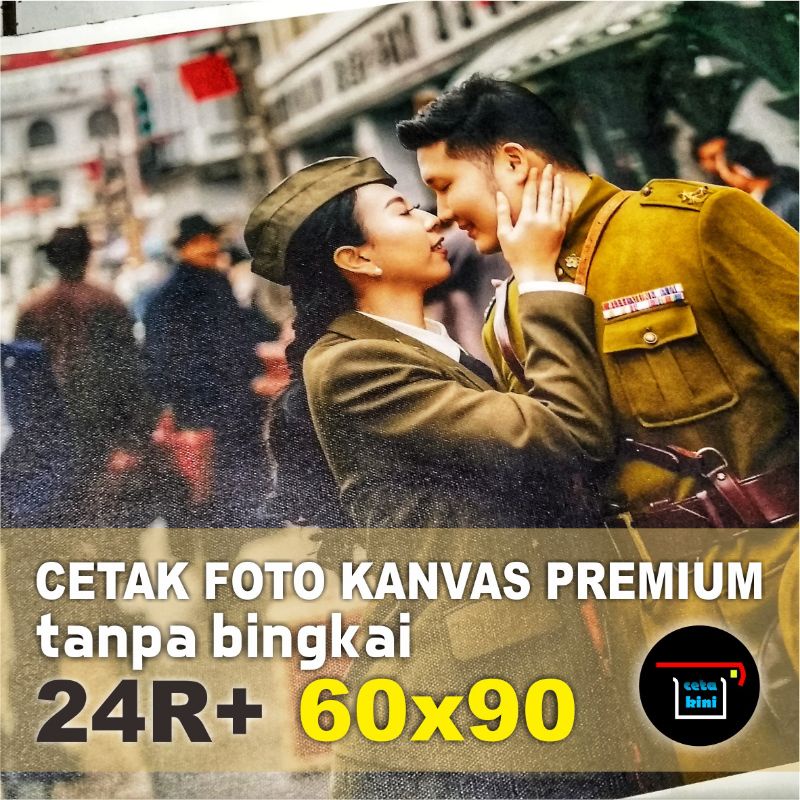 Cetak Foto Photo Kanvas Canvas Premium 24R Plus Tanpa Bingkai