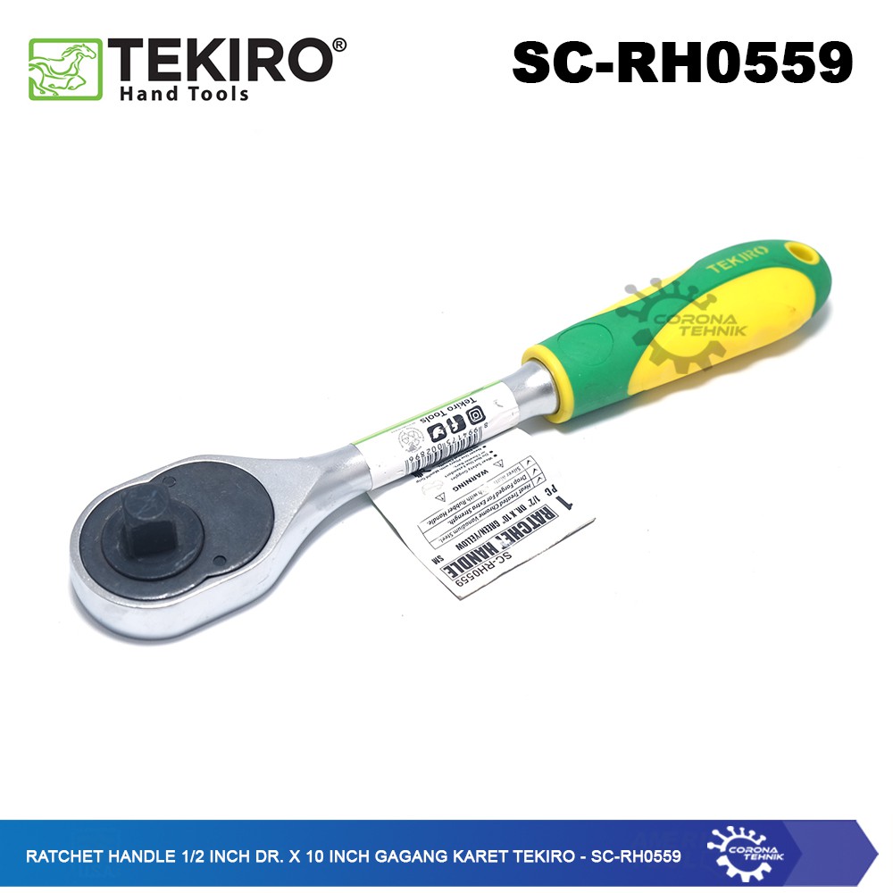 SC-RH0559 - Ratchet Handle 1/2 Inch DR. x 10 Inch Gagang Karet Tekiro