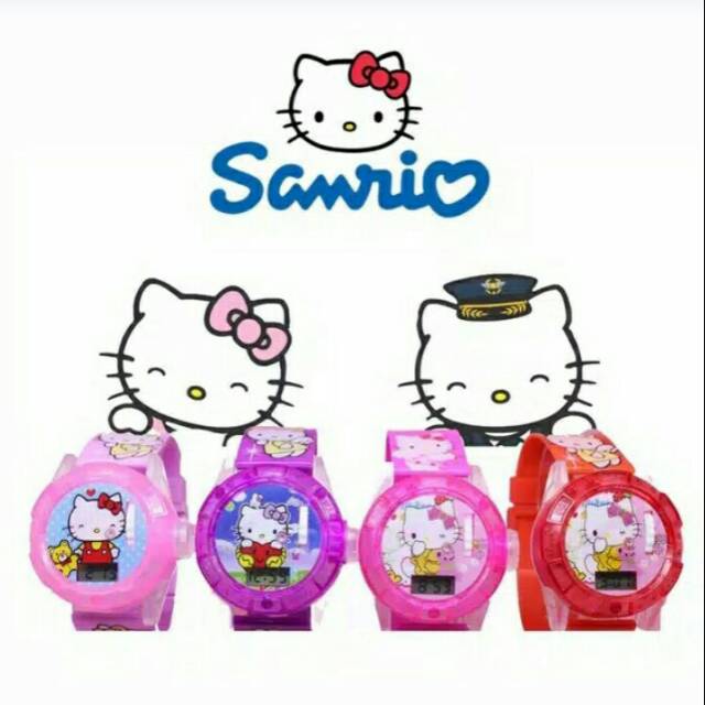 JAM TANGAN ANAK HELLO KITTY JAM KARAKTER