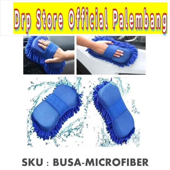 Busa Cuci Mobil Microfiber Busa Lap Wax Cendol