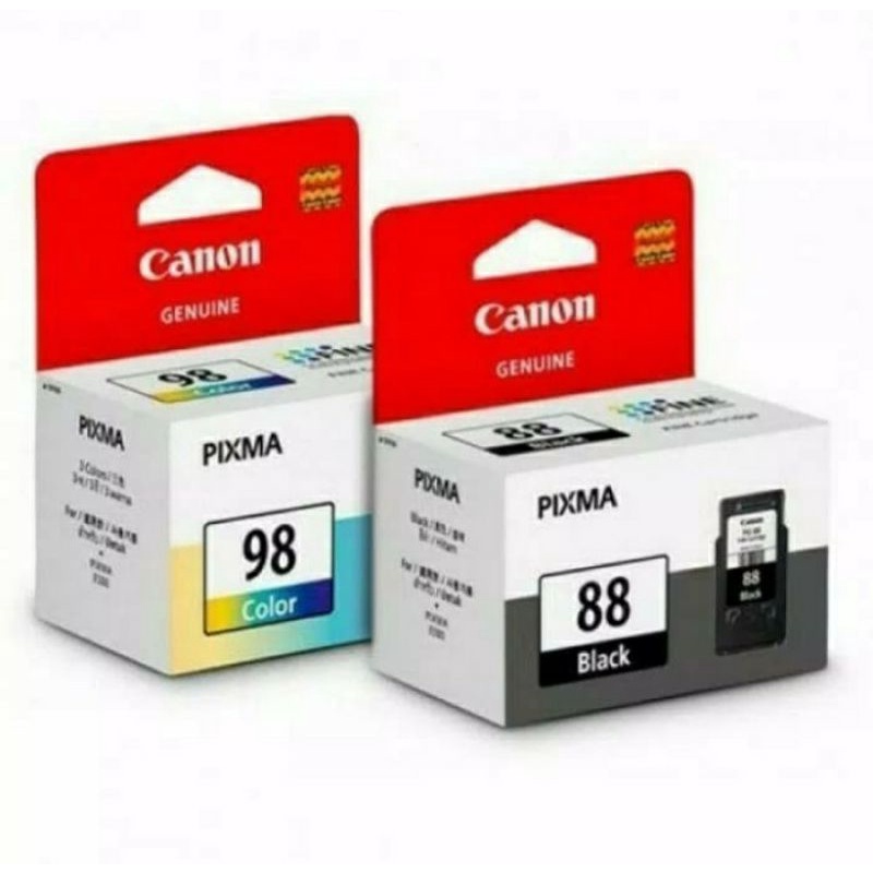 tinta canon 88black+98colour original Printer :Canon Pixma E500, E510, E600