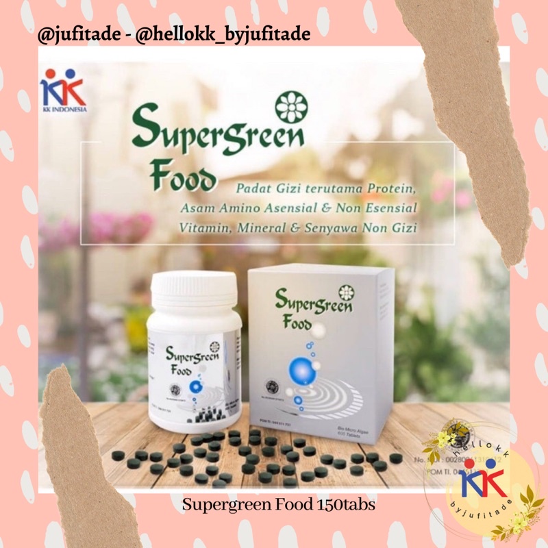 KK SGF SUPLEMEN SUPERGREENFOOD 150tabs