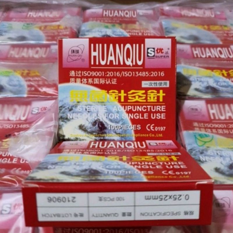 JARUM AKUPUNTUR HUANQIU 1 CUN 0,25X25  JARUM AKUPUNTUR HUANQIU ACUPUNTURE NEEDLE HUANQIU 0.25x25  1C