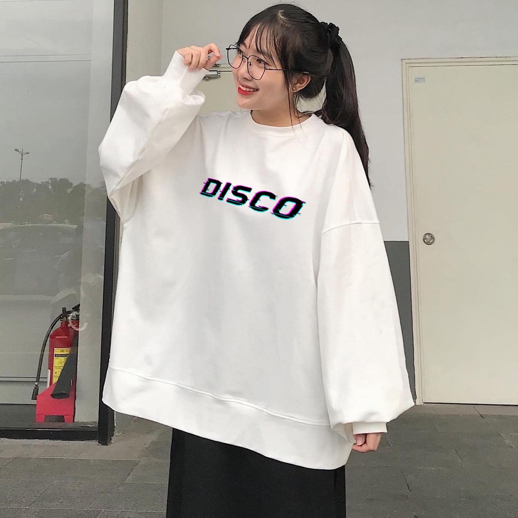 Sweater Disco Aesthetic Pria &amp; Wanita | Sweater Korea Style Fleece Cotton | Dhea Fashion