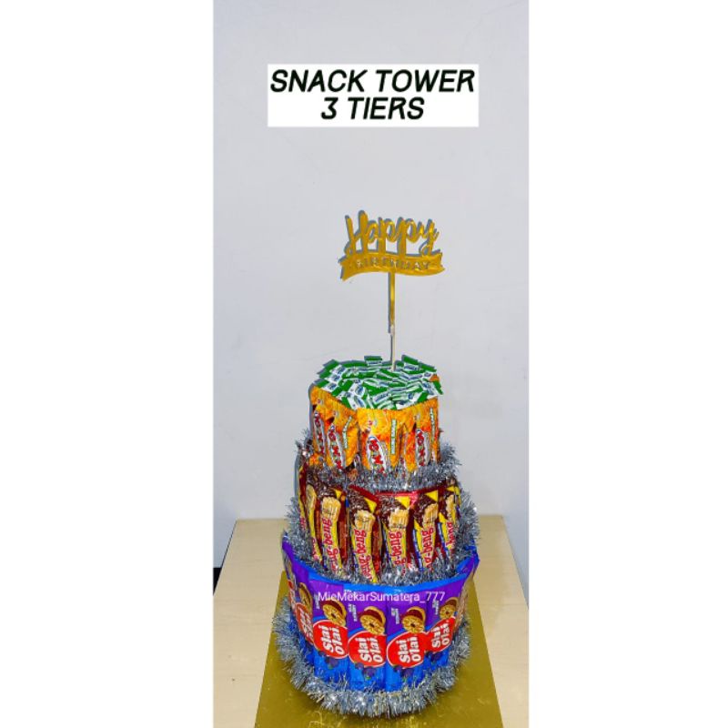 

SNACK TOWER/KUE ULANGTAHUN/SNACK CAKE/SNACK TART/SNACK ULTAH/BIRTHDAY TOWER/KADO ULTAH/KADO WISUDA/BUCKET/ULANG TAHUN/SET HADIAH/KUE TART/HAMPERS