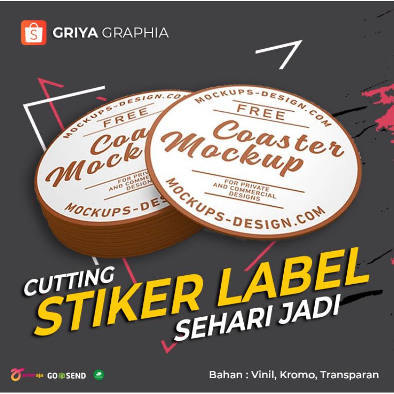 

Stiker Label Kemasan Bahan Vinil, Kromo, Transparan, Ukuran A3, Cetak Sehari Jadi