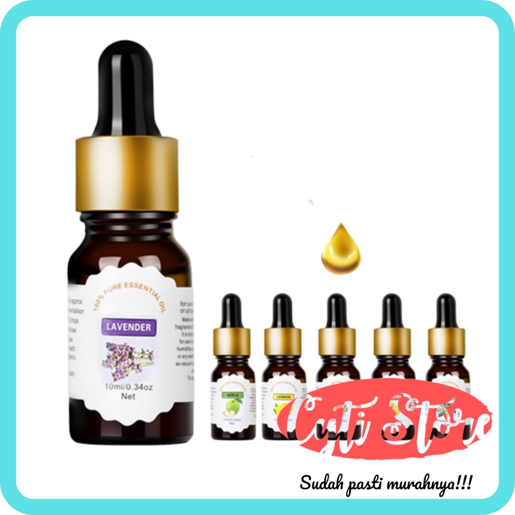 essential oils minyak oil aromatherapy water soluble pure diffusers 10ml   taffware  tslm2