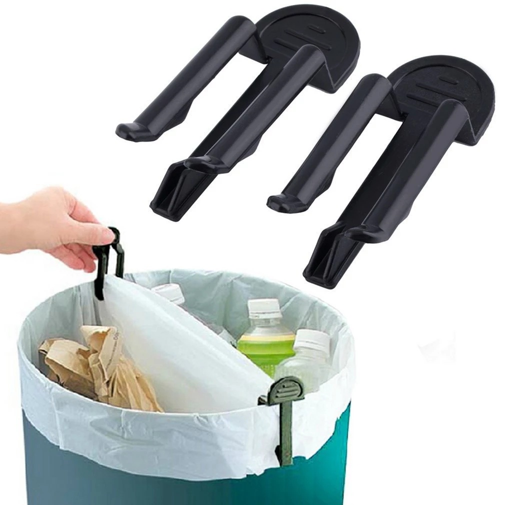 2pcs Klip Holder Kantong Sampah Bahan Plastik Anti Slip