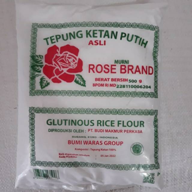 

Tepung Ketan Putih Rose Brand 500gr