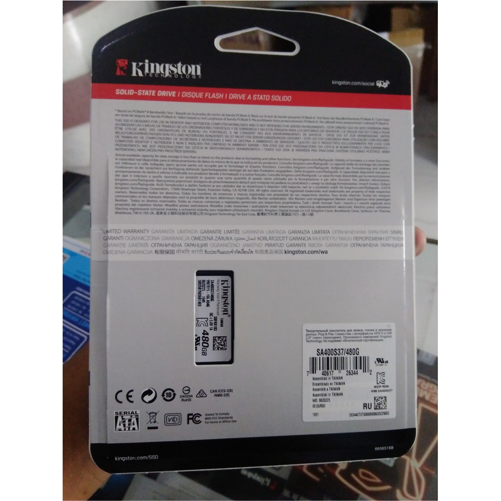 Kingston A400 SA400 SSD 480GB 2.5&quot; SATA3 SA400S37/480G