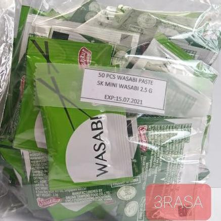 

Bumbu & Bahan Masakan Wasabi Paste 50Sachet Mini Wasabi 2,5G Rempah Makanan & Minuman