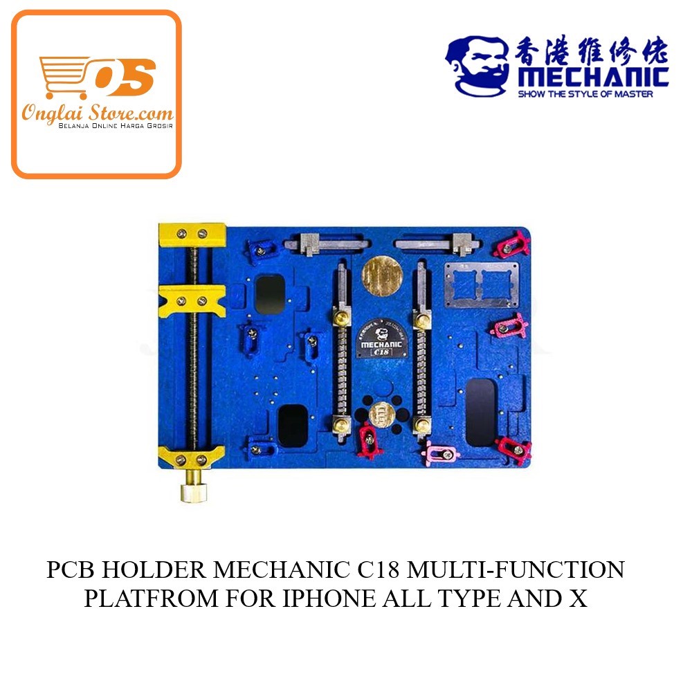 PCB HOLDER MECHANIC C18 MULTI-FUNCTION PLATFROM FOR IPHONE ALL TYPE AND X (HARGA PROMO)