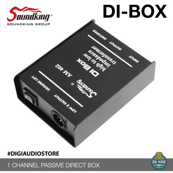DI BOX Pasif - 1 Channel Direct Box Passive Soundking AM402 - DIBOX