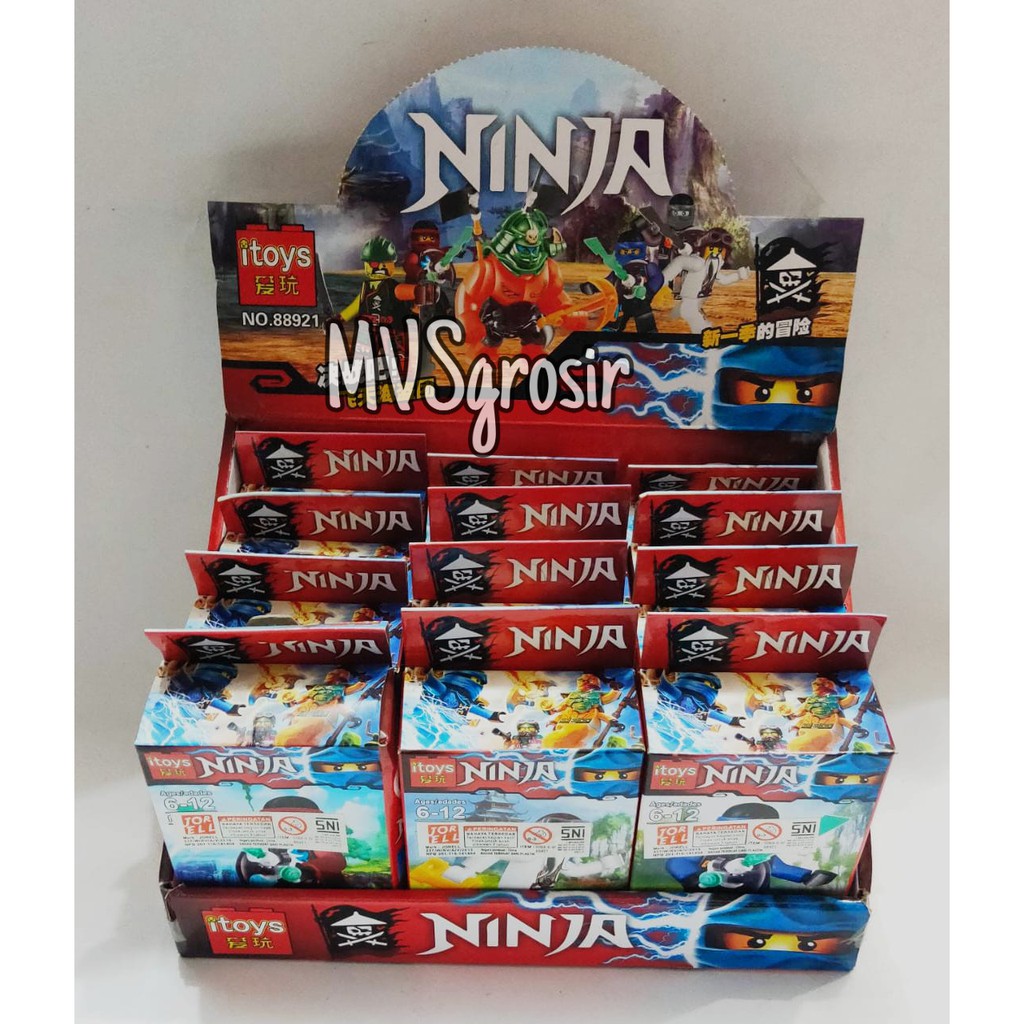 

MVSGROSIR BRICKS BOX NINJA SET 12PCS PAK KECIL 88921