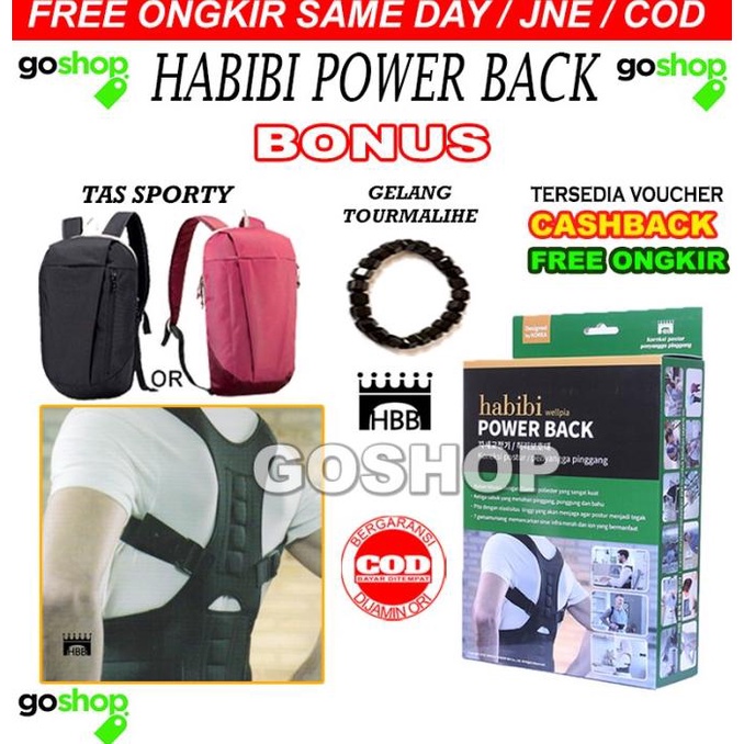 Habibi Power Back Koreksi postur / penyangga pinggang