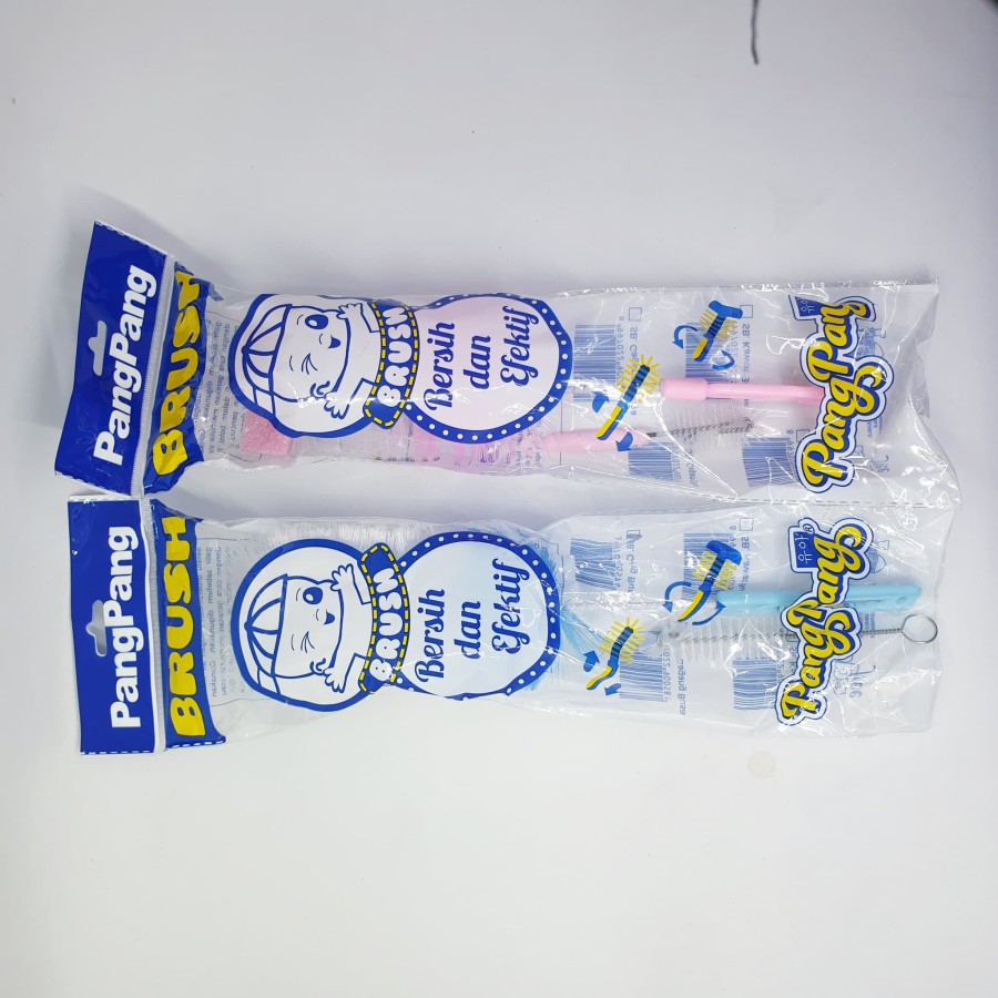 Sikat Botol Pang Pang 2 in 1 dengan Spons di ujungnya