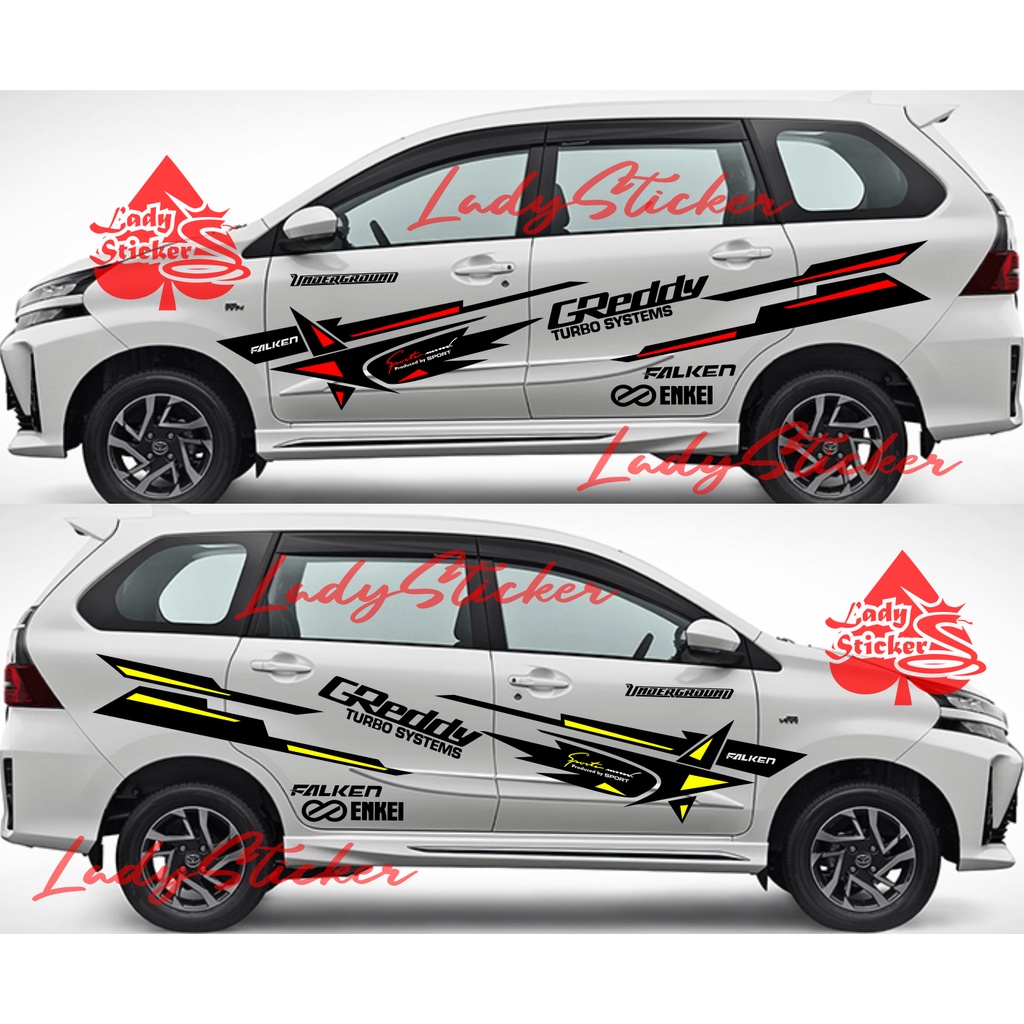 STICKER STIKER MOBIL AVANZA STICKER MOBIL ALL NEW AVANZA VELOZ BODY SAMPING